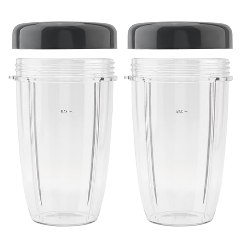 Juego 2 vasos reutilizables de 24 oz para licuadora Nutribullet miniatura 1