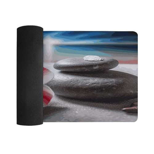 Tapete para escritorio Tropical Flower y Zen Stone grande miniatura 3