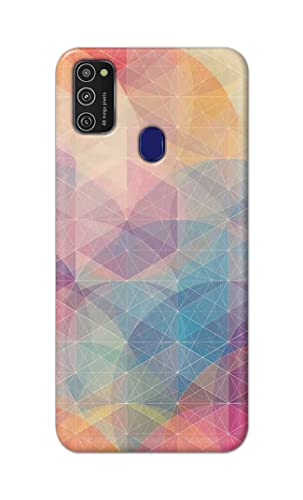 Image of Printed Hard Back Cover Case for Samsung Galaxy M21 | Samsung M21 2021 Edition Back Cover (Crumpled Paper Design) -1803