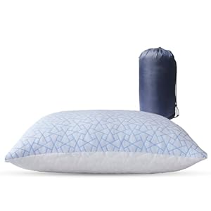 Camping Pillow for Sleeping – Travel Pillows for Sleeping Airplane – Camping Essentials – Travel Essentials for Toddler with Travel Storage Bag