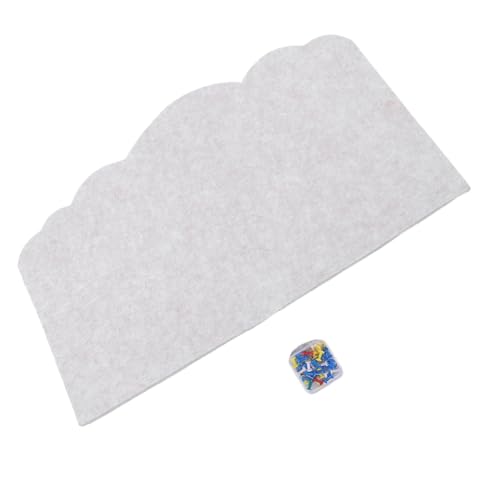 DIYEAH Self Adhesive Decorative Organizer for Wall Art Versatile Memo Frame for Living Room Bedroom Stylish Felt Bulletin Board for Pictures and Notes Light