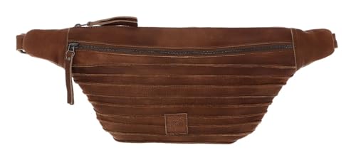 Sac banane en cuir FREDsBRUDER Riffel Hoza un accessoire chic couleur iced coffee
