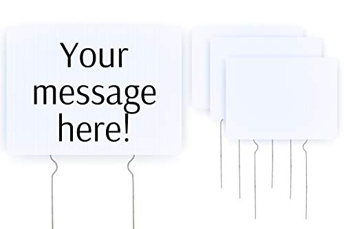 Yard Signs with Stakes / 3 Pack Set/Blank Sign and Stake/for Sale, Happy Birthday, Graduation Party Decorations, Baby Shower Banner, Black Lives Matter, Trump Poster, Biden/Corrugated Plastic