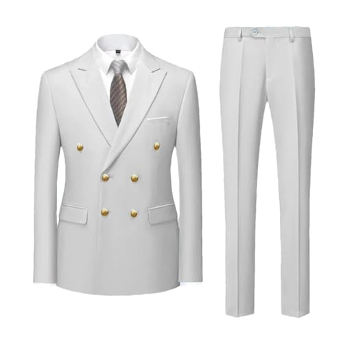 Men's Casual Breasted Suit Trousers/Man's Business Suit Jacket Blazers Coat Pants 2 Pcs Set Dress Jacket Men