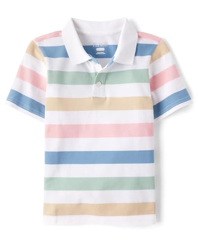 Image of The Children's Place Boys' Uniform Short Sleeve Pique Polo