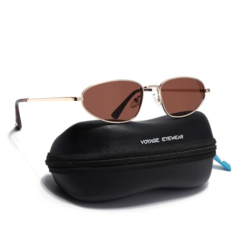 Image of Voyage UV Protected Oval Sunglasses for Men & Women