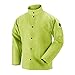 BLACK STALLION 9 oz. FR Cotton Welding Coat - 30" Lime Green FL9-30C - XL