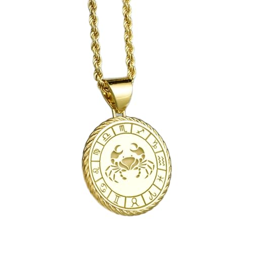 Collier Cancer 24 mm LKBEADS le cadeau astrologique idéal avec chaîne
