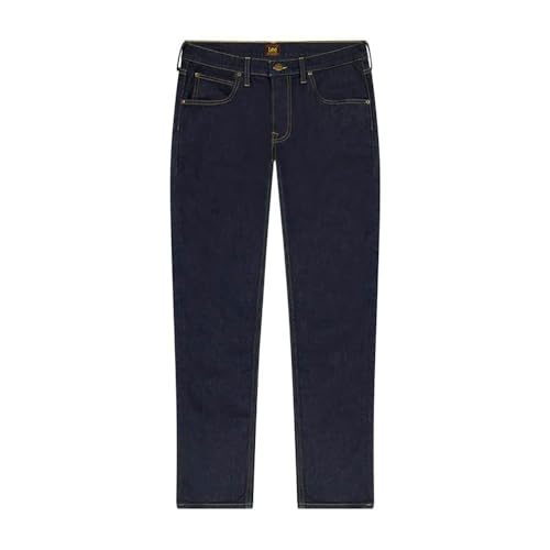 Lee Jean Rider Homme Coupe Droite Rinse Raine Denim Pantalon 32W 34L