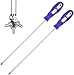Slotted and Phillips Screwdriver, 12" Long Cross-head Screwdriver & Flat Blade Screwdriver, 2 Packs Magnetic Screwdriver with Rubber Handle
