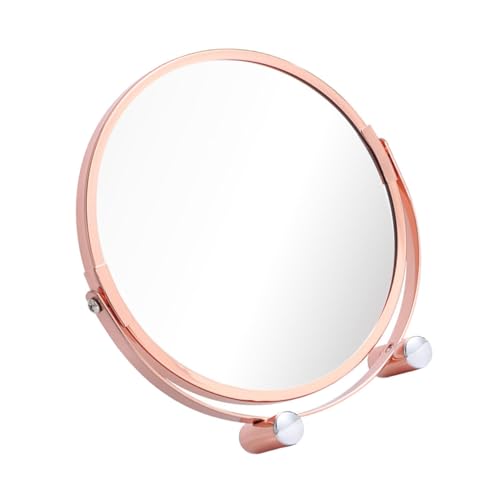 Espejo de Maquillaje Portátil con Luz Oro Rose Gold