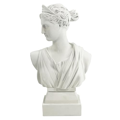 LAIKEARTS Greek Mythology Diana Goddess Statue, Classic Roman Bust,Good Luck