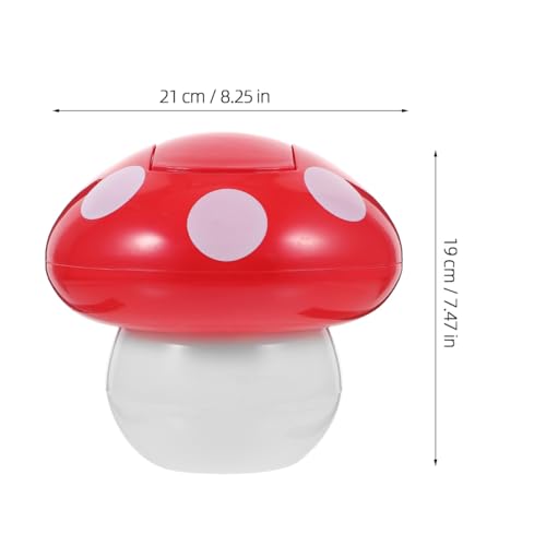 Cabilock papelera de escritorio con tapa en forma de hongo miniatura 3