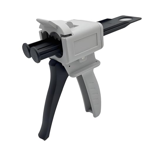 Pistolet Distributeur Époxy 50 Ml, Pistolet Distributeur De Mélange Pour Mélange Colle, Ratio 1:1/1:2, Buse Mélangeuse Statique