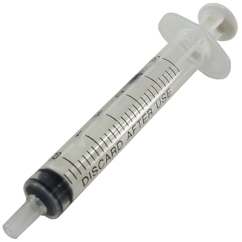 100 Pack 3cc Luer Slip Tip Syringes, Individually Sealed (Sterile) by Electronix Express