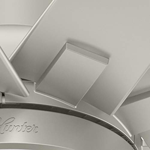 Hunter Fan Company 50718 Overton Ceiling Fan, 72, Matte Nickel #TOP5