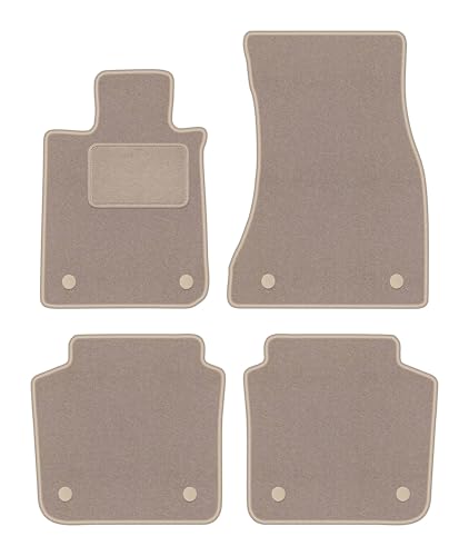 Tapis de voiture anti-glisse en velours beige pour BMW 7 G12 berline