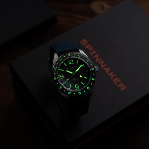 Image of Spinnaker Men's 43mm Fleuss GMT Automatic Watch with Solid Stainless Steel Bracelet SP-5120