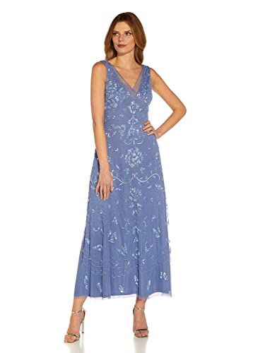 Adrianna Papell Women's Beaded Ankle Length Dress3