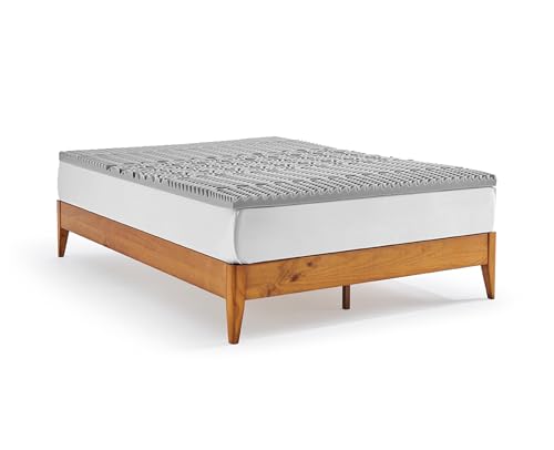 Catálogo para Comprar On-line Nooz para comprar online. 40 Nooz Cubre Colchón Individual Memory Foam Infusionado con Carbón Activado, sobre Colchón Antimicrobiano, Colchoneta Espuma Memory Foam 5cm, Suaviza tu Colchon