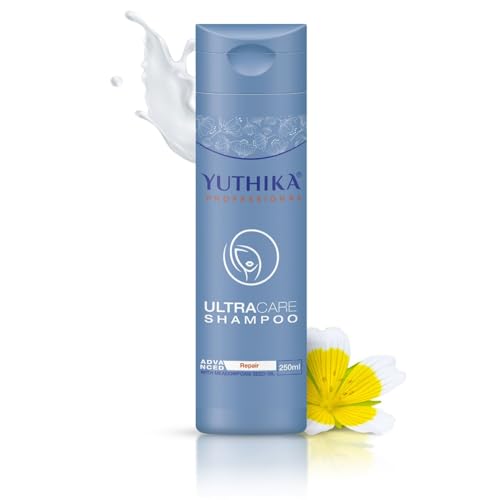 Image of Yuthika Professional Ultra Care Shampoo (Damaged Hair Repair, 250ml) Advanced Formula Long-Lasting Repair Strengthens and Smoothens Sulfate-Free - Men