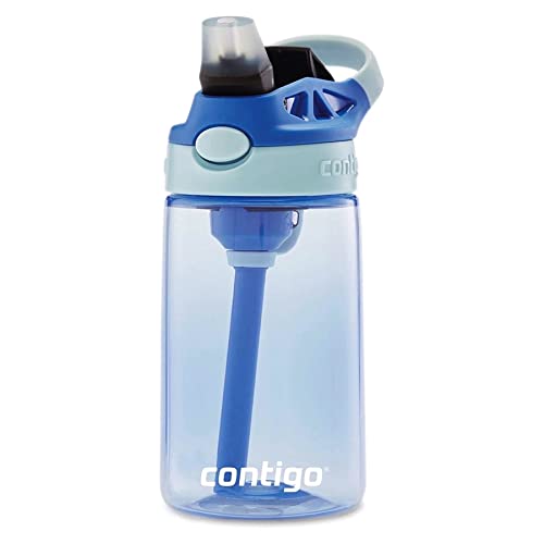 Image of Contigo Kids Straw Water Bottle with AUTOSPOUT Lid, 14oz, Cotton Candy