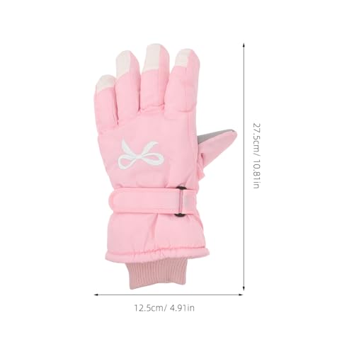 Guantes calientes de mujer con forro extraíble e impermeables para snowboard 2
