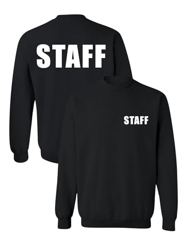 ALLNTRENDS Staff Sweatshirt Black Crewneck