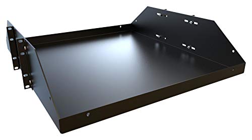 BRS2P2324BK - Rack Shelf, 3U, 584 mm, 610 mm, Hammond DNRR & DRZ4 Double Tapped Two Post Racks, 23, 24 (BRS2P2324BK)