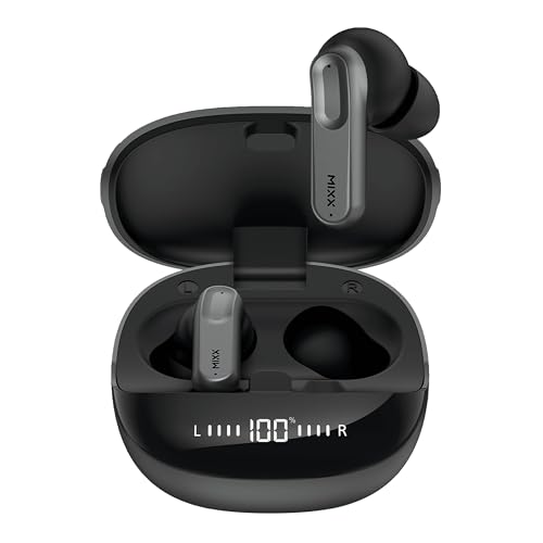 Mixx StreamBuds Charge ANC True Wireless Earphones, Bluetooth Wireless In-Earphones, Headphones In-Ear, Earbuds, Active Noise Cancelling, 26 Hours Total Playtime, Quick Charge, Touch Controls