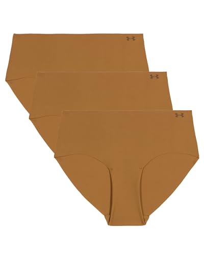 Image of Under Armour Women's 3-pack Pure Stretch No Show Hipster Underwear, All-day Comfort & Ultra-soft Fit