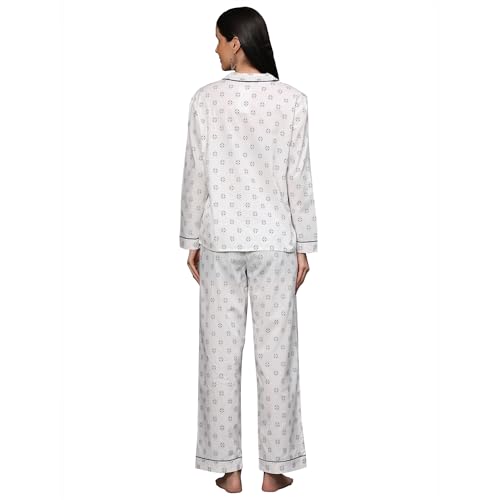 Image of B STORIES Women's Cotton Pyjama Set | Comfort and Relexed Nightsuit for Ladies
