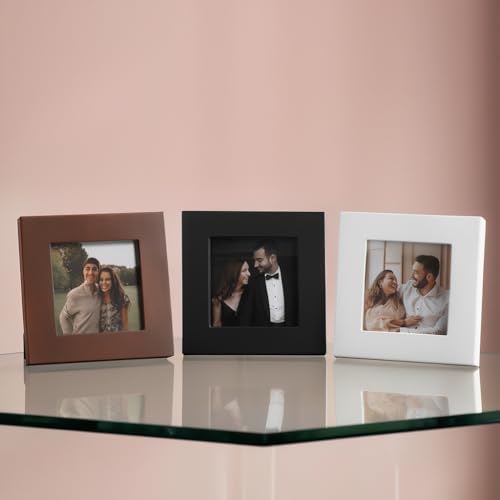 Image of Photo Frame Set of 3 - Modern Tabletop Picture Frames for Desk, Living Room & Bedroom Decor, Perfect for Wedding, Couple & Family Photos (Mix)