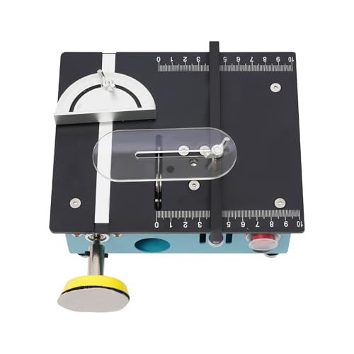 Mini sierra circular eléctrica de mesa, 96 W, portátil, pequeña sierra eléctrica para madera, hobby, carpintería
