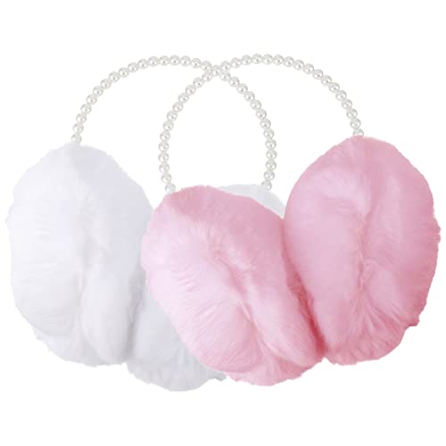 TOVINANNA Girls Winter Warm Earmuffs Plush Ear Protectors Lovely Shape for Birthday