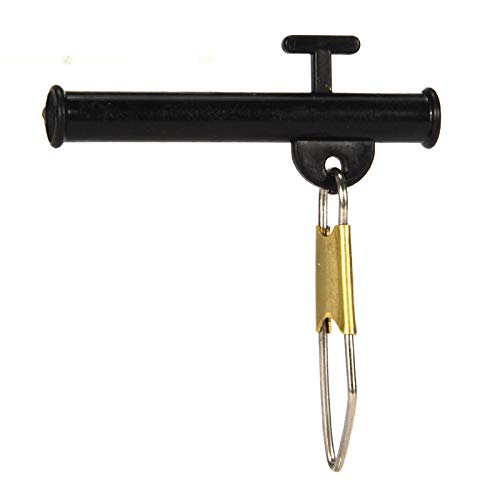 Balança de pesca, 10 peças de equilíbrio portátil de plástico com pinos de aço inoxidável - Preto