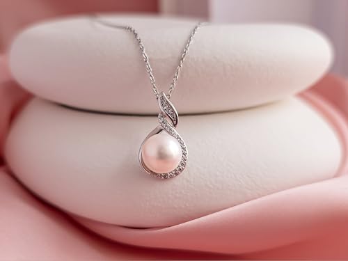 Gifts For Wife Wedding Anniversary - mothers day gifts for wife - AAA+ Real Pearl Necklaces For Women (18k Gold Platting 925 Sterling Silver) mothers necklace ideas Birthday Freshwater Pearl Necklace3