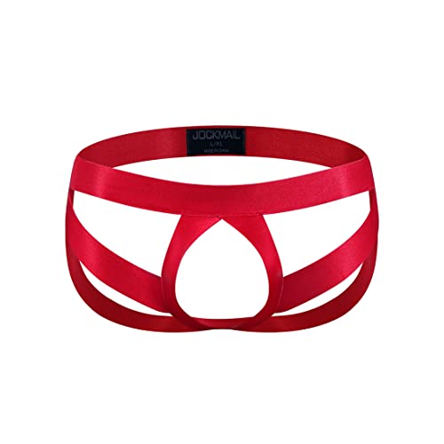 JOCKMAIL 4PCS/PACK Mens Underwear Jockstrap Thong Underwear Stretch Mens Jockstrap G-string Athletic Supporter3