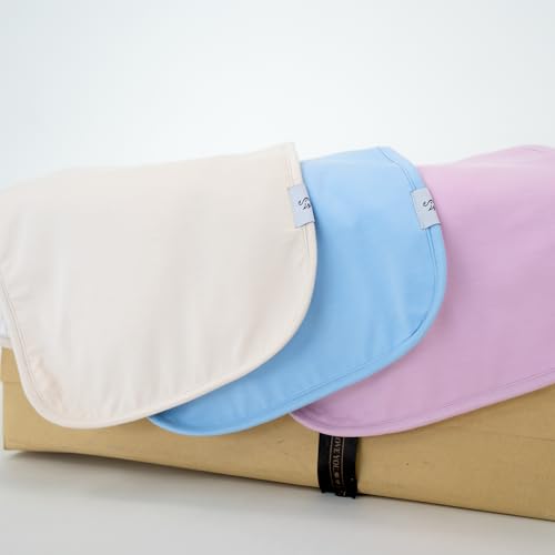 3-Pack Premium Baby Burp Cloths – Extra Soft, Large Cotton Spit-Up Rags with 3 Absorbent Layers – Ideal for Boys & Girls4