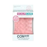Conair Scalp Care Massager Brush – Ultimate Comfort, Concave Design, Stimulates Scalp, Reduces Buildup, Wide-Spaced Bristles, for Wet & Dry Hair, Relaxing Massage, Pink, 1 Count