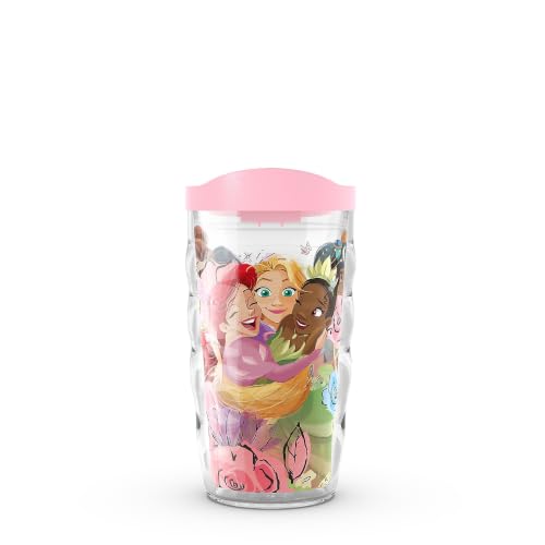 Tervis Disney - Princess Group Hug Made in USA Double Walled Insulated Tumbler Cup Keeps Drinks Cold & Hot, 10oz Wavy, Classic