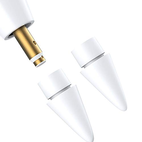 Klearlook Replacement Tip for (i) Pad Pencil [2 Pack] Sensitive iPencil Nibs Extra Stylus Pen Tips for (i) Pad Pencil 1st and 2nd Generation (i) Pad Air/Mini/Pro Series, Screen Protector Supported
