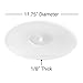 Fluance Acrylic Platter Mat for Turntables - Reduces Vibrations for Improved Sound Clarity for Vinyl Record Playback, Antistatic, Precision Machined, Compatible with 12