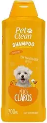 Shampoo Clareador Pet Clean 2 em 1-700ml | Pelagem Brilhante e Cor Intensificada para Cães e Gatos