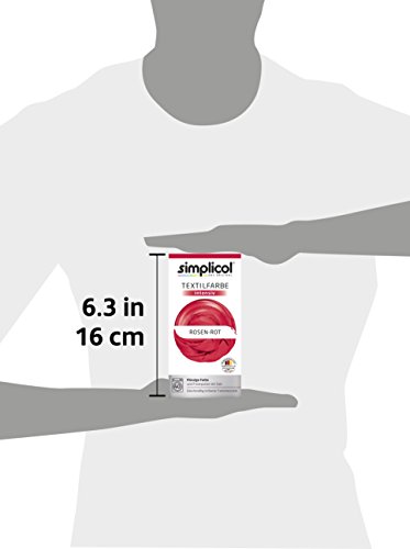 Simplicol Textile Intensive (18 Colors) - rosen-rot 1803, 1er Pack