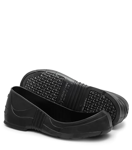 Oshatoes Slip-Resistant Overshoes. Black. Unisex. 1 Pair (Left/Right). PVC Construction. Large, US Shoe Size : Men 10-11, Women 12-13