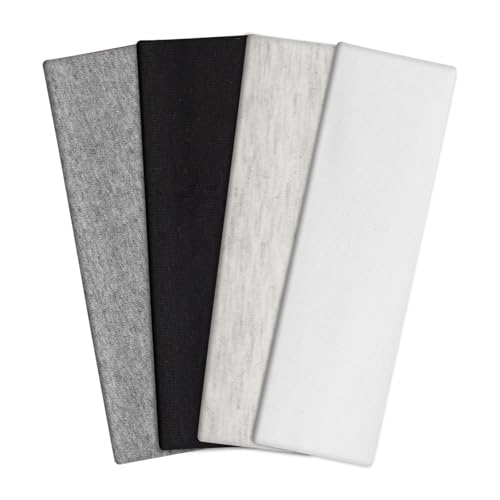 Sports Headbands for Running Yoga Soft Cotton Sweat Band for Gym Workout Non Slip Hair Bands