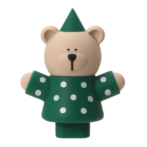 STARBUCKS スターバックス ホリデー2024リユーザブルカップ専用ドリンクホールキャップベアリスタグリーン タンブラー スタバ くま クマ キャップ ベアリスタ プレゼント ギフト クリスマスのサムネイル