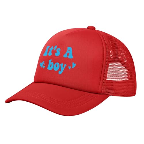 It's A Boy Cap Gender Reveal Baby Shower Welcome Newborn Mesh Hats