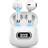 Bluetooth Kopfhörer, Kopfhörer Kabellos Bluetooth 5.4 In Ear Kopfhörer mit 4 HD Mic, 2025 Kabellose Kopfhörer 42Std ENC Noise Cancelling Earbuds Tiefer Bass, IP7 Wasserdicht Ohrhörer LED-Anzeige USB-C